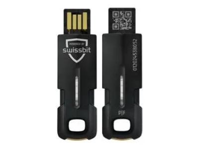 Swissbit iShield Key 2 PRO - Sikkerhetsnøkkel (USB-A, NFC) - svart