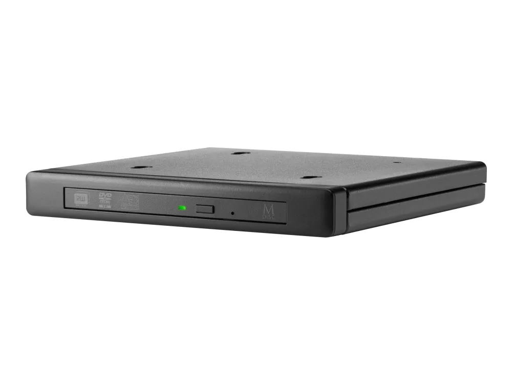 HP - Platestasjon - DVD±RW (±R DL) / DVD-RAM - 8x/8x/5x - SuperSpeed USB 3.0 - ekstern - jakksvart - for Elite 600 G9, 800 G9  EliteDesk 800 G3  EliteOne 800 G8  Pro 260 G9  ProDesk 405 G8