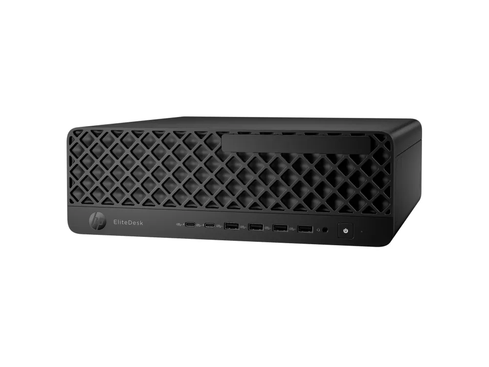 HP EliteDesk 8 G1i - AI PC - SFF Core Ultra 5 235 / inntil 5 GHz - RAM 16 GB - SSD 512 GB - NVMe - Intel Graphics - Gigabit Ethernet, IEEE 802.11ax (Wi-Fi 6E), Bluetooth 5.3 - Win 11 Pro - monitor: ingen - tastatur: Fransk - jakksvart - Smart Buy - med HP Wolf Pro Security Edition (1 år)