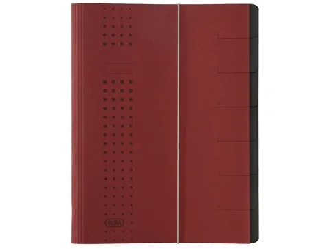 Elba chic arkivmappe - Bordeaux - papp - A4 (42495BX NYHET: 400002021)