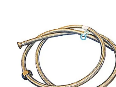 Neoperl Tilsl.Slange 1250 - mm t.vv.Stålomflet. 1/2x3/4