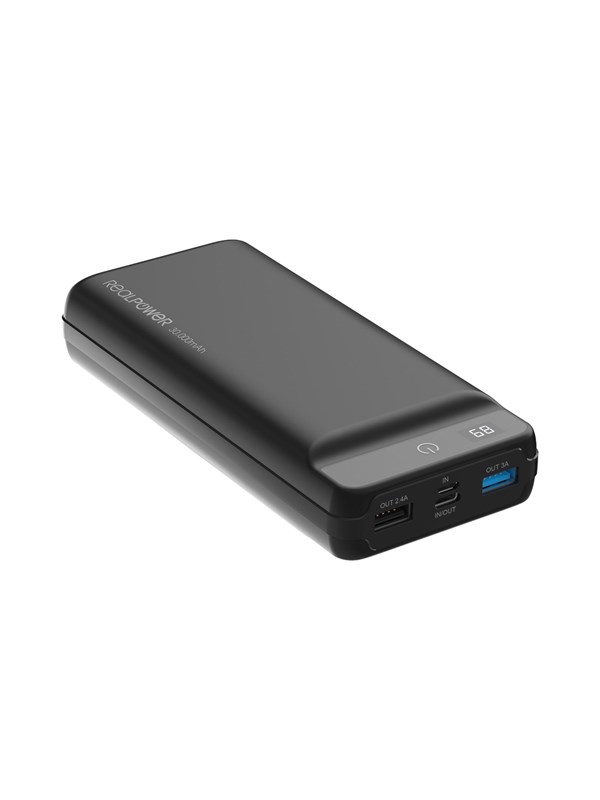 Ultron RealPower PB-30k PD Nødlader - Svart - 30000 mAh