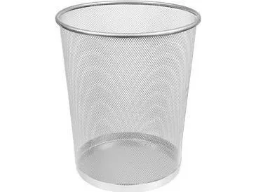 MemoBe skrivebords-kurv 29,5x34,5 cm sølv MemoBe