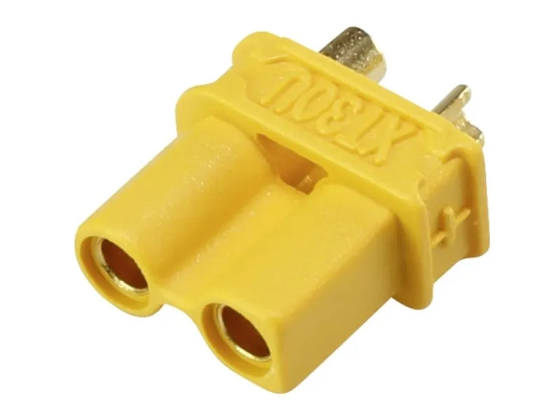 Reely RE-6619107 Connettore maschio for batteri XT30U presa 2 mm sølv og 1 pz. - XT30U gullkontaktsystemkontakt 2 mm<br><br>XT30-kontaktsystemet er designet for strømmer opp til 20 A. Pluggen med lav motstand er enkel å lodde og imponerer med sin høye kvalitet.<br><br><b>Funksjoner: </b><br>2 mm · Kompatibel med standard XT30-kontaktsystem.<br><br> <b>Tekniske data: </b><br>Innhold: 1 stk · Spesialfunksjoner for modellbyggkontakt: gullbelagt, for lodding · Produkttype: batteriplugg · Plugg-in sy