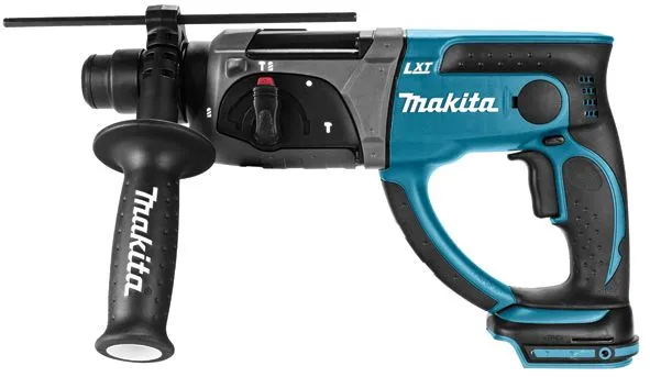 Makita DHR202ZJ, Sort, Blå, Sølv, 2 cm, 1100 RPM, 1,9 J, 4000 bpm, 1,3 cm