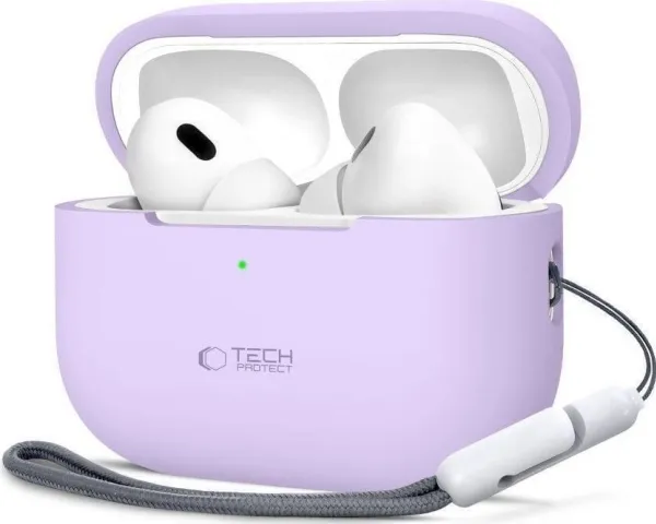 Tech-Protect etui til Apple AirPods Pro 1/2 | silikon | lavendel