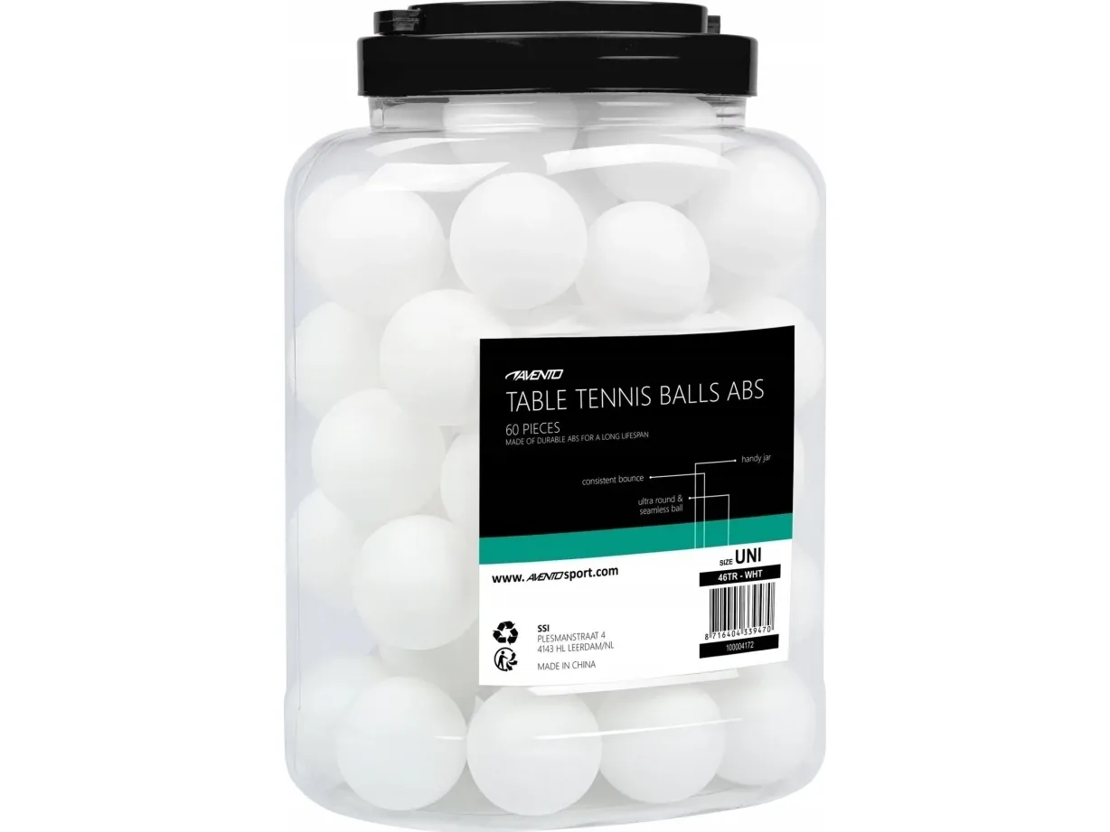 Avento bordtennis-/tennisballer 46TR, 60 stk.