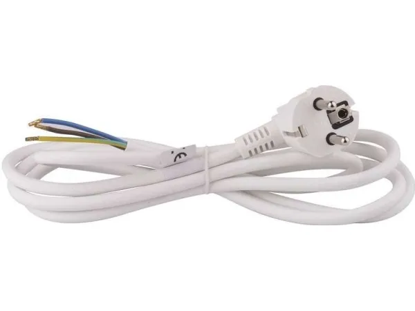 Tilkoblingskabel EMOS H05VV-F hvit 3 x 1,5 mm 5 m (S14325)