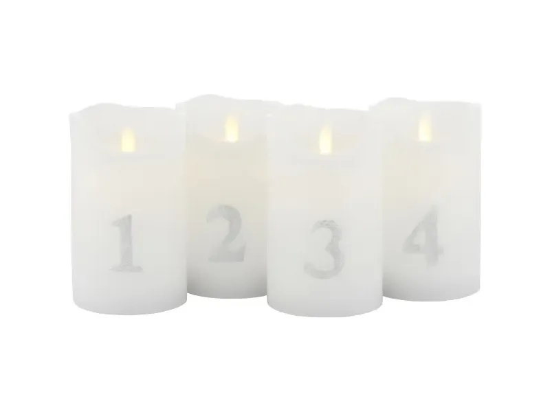 Sirius Home Sara, Sølv, Hvit, 1 ampuller, LED, Batteri, AA, 130 mm