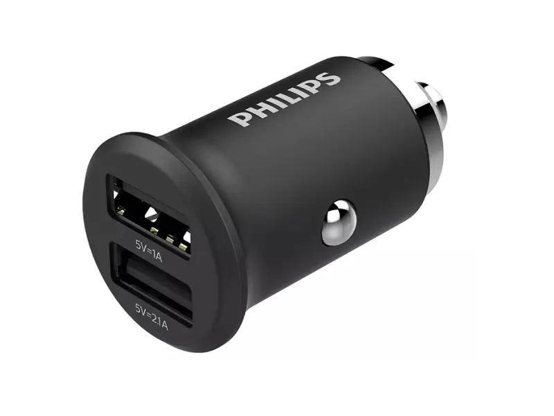 Philips USB lader til cigarstik 2 x USB-A 15W