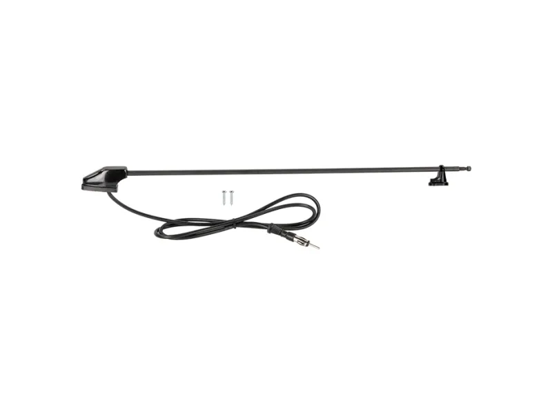 Universal antenne AM/FM DIN sort 118 cm.
