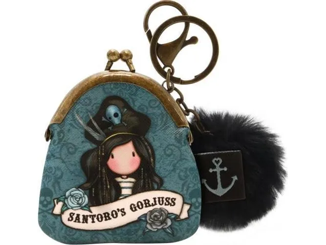 Santoro London lommebok + nøkkelring - Gorjuss Pirates - Black Pearl