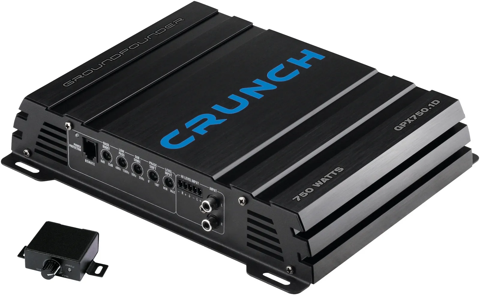 Crunch GPX750.1D, D, 1 kanaler, 750 W, 375 W, 20000 O, 0,02%