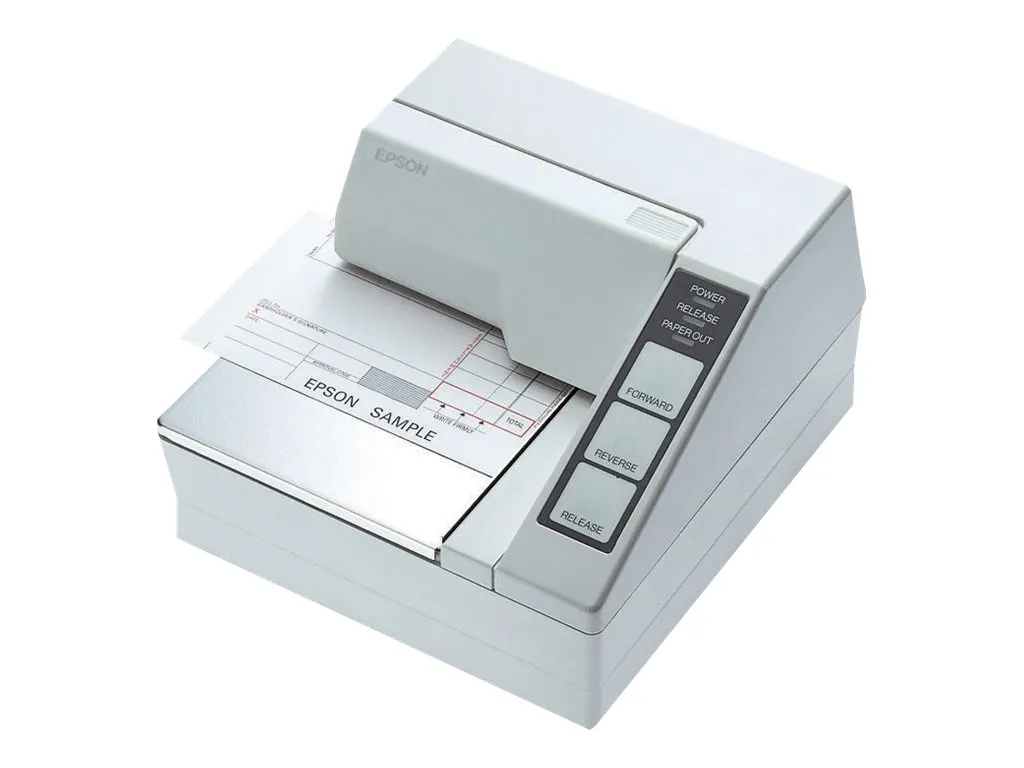 Epson TM U295 - Kvitteringsskriver - punktmatrise - JIS B5 - 16,2 cpi - 7 pin - inntil 2.1 linjer/sek - seriell - kald hvit