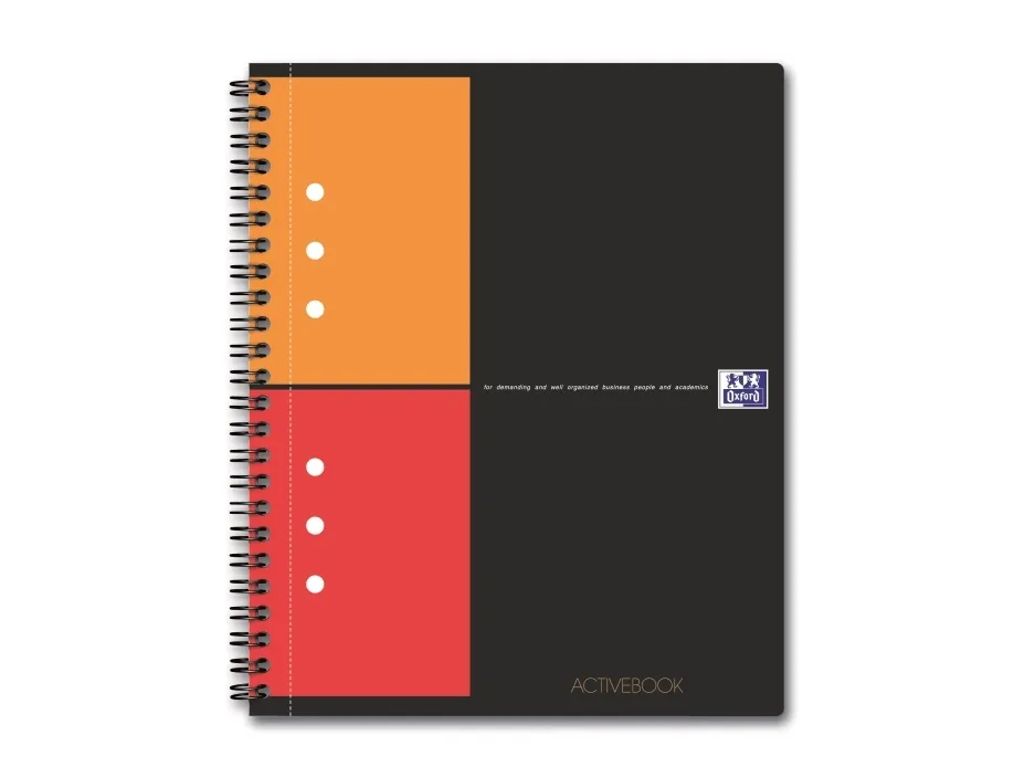 Notesbog Activebook Oxford International A5+ kvadreret med 80 blade (stk.)