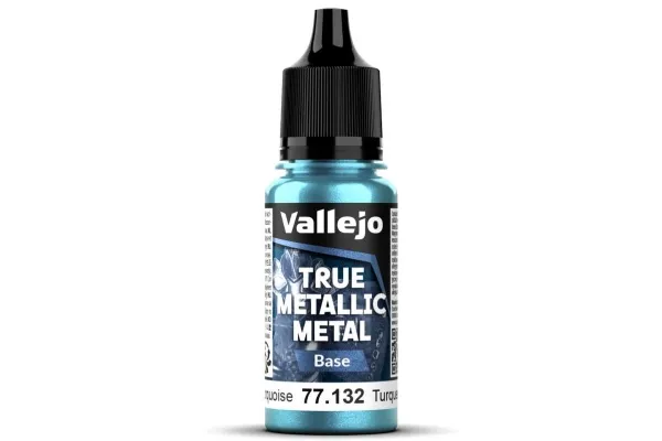 Vallejo 77.132 True Metallic Metal Base Hydra Turquoise (18 ml)
