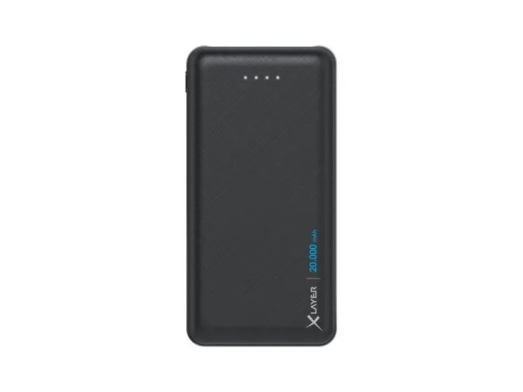 XLayer 217283, Svart, Mobiltelefon/smarttelefon, Nettbrett, Lithium Polymer (LiPo), 20000 mAh, USB, 5 V