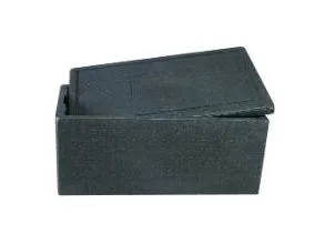 Termokasse 40 ltr. 595x385x240 cm med låg EPS sort
