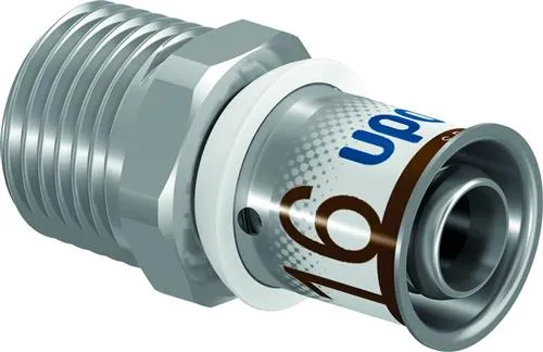 Nippel lige 16-1/2'' rustfri alupex
