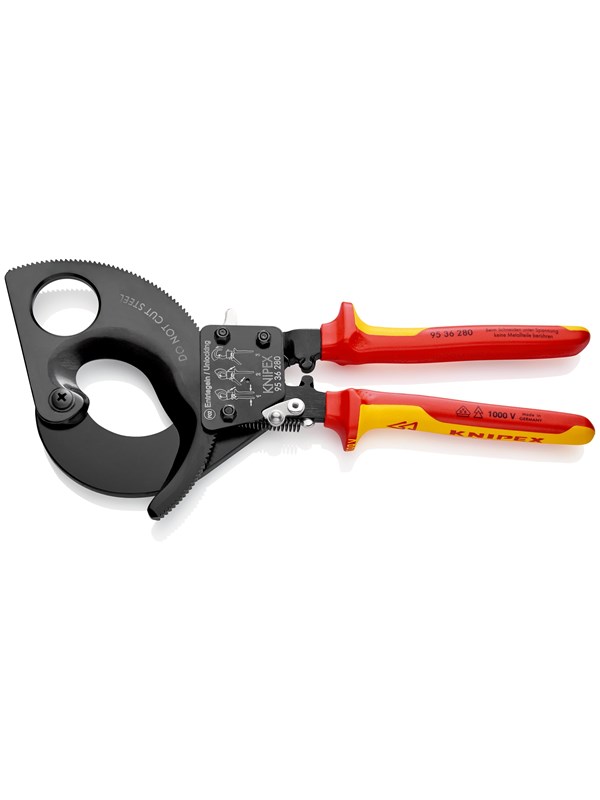 KNIPEX Kabelkutter, (Skralleprinsipp)