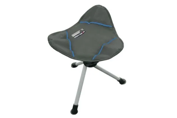 High Peak Tarifa, 100 kg, Campingstol, 3 ben, 650 g, Polyester, Stål, Blå, Grå