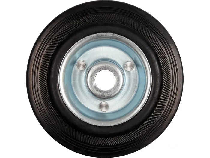 Vorel kulelager med svart gummi 125 mm 87453