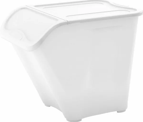 KIS all-in oppbevaringsboks XL 55 liter hvit med lokk