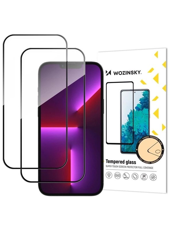Wozinsky Set of 2  Full Glue Tempered Glass for iPhone 17 Pro