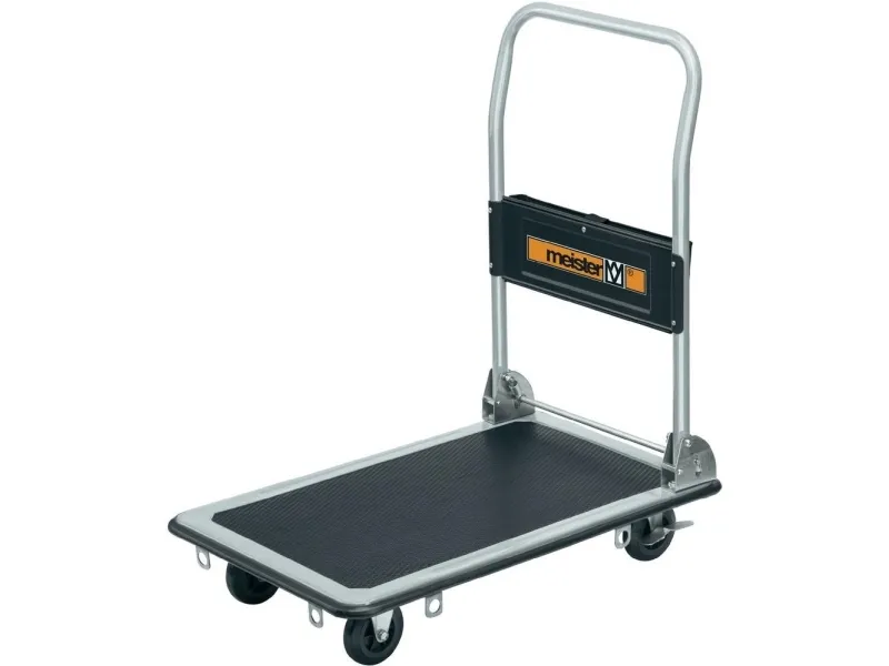 Meister Werkzeuge 8985540 plattformvogn sammenleggbar, med oppbevaringsrom - stål, bæreevne (maks.) 300 kg