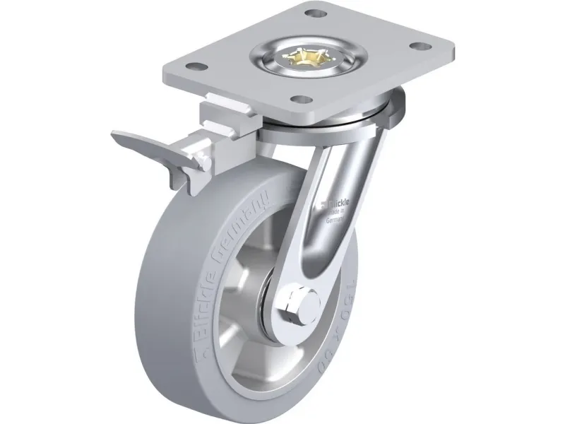 Blickle 852060 LO-ALEV 150K-SG-RI4 styrehjul med brems, hjuldiameter 150 mm, bæreevne (maks.) 400 kg 1 stk