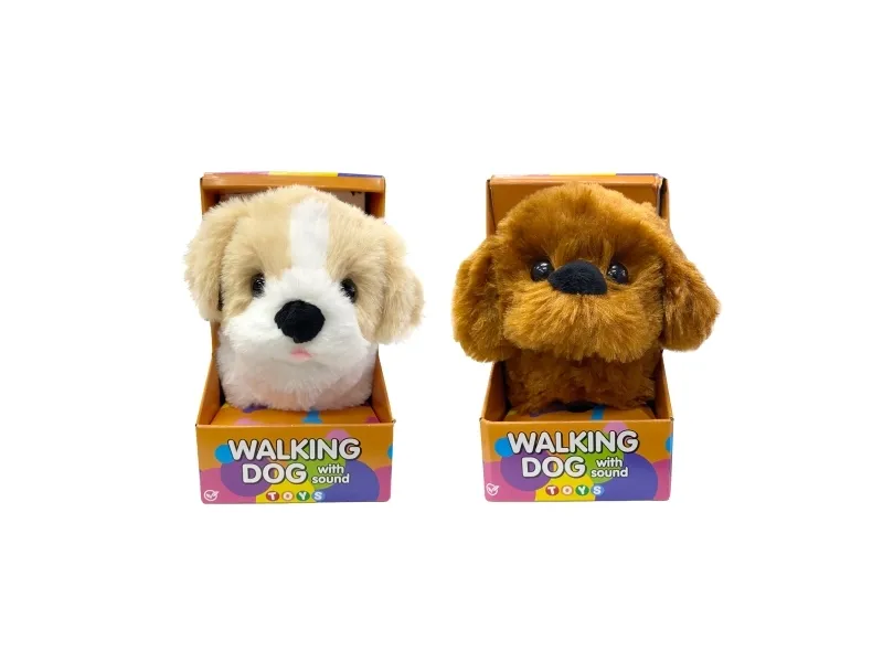 Impulse Toys gående hund m/lyd 2-ass.