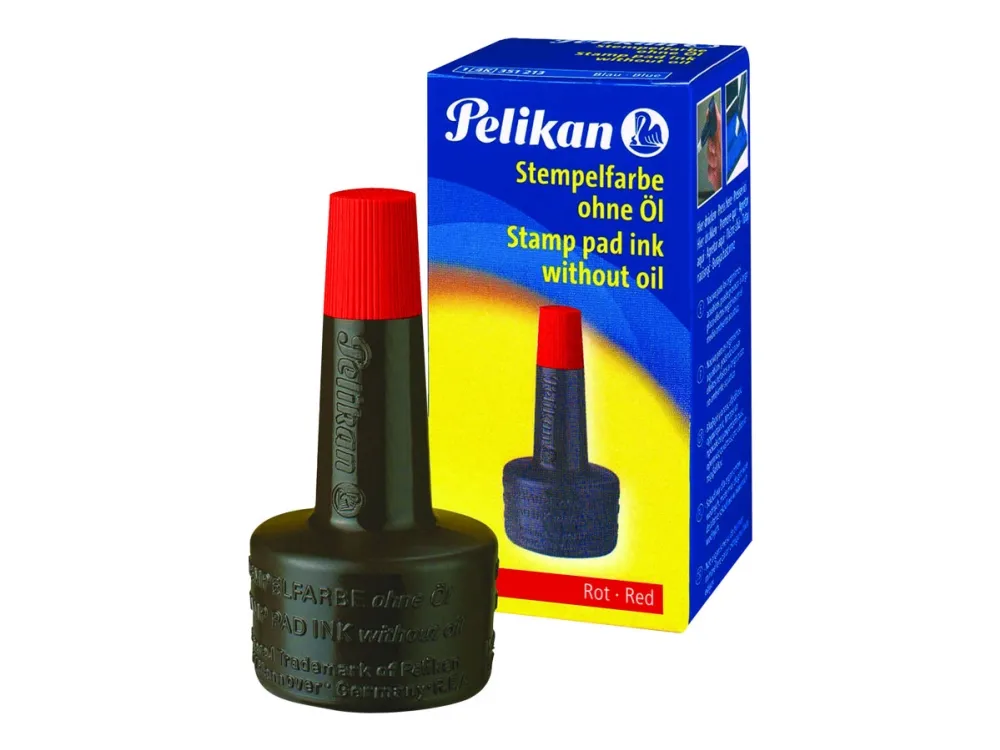 Pelikan 4K - Stempelblekk - rød - 28 ml - for P/N: 336214, 336222, 337709, 337725, 337733, 337741