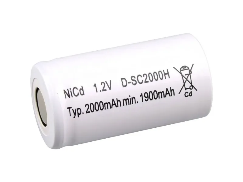 Mexcel spesialbatteri Sub-C NiCd 1,2 V 2000 mAh, 1 stk