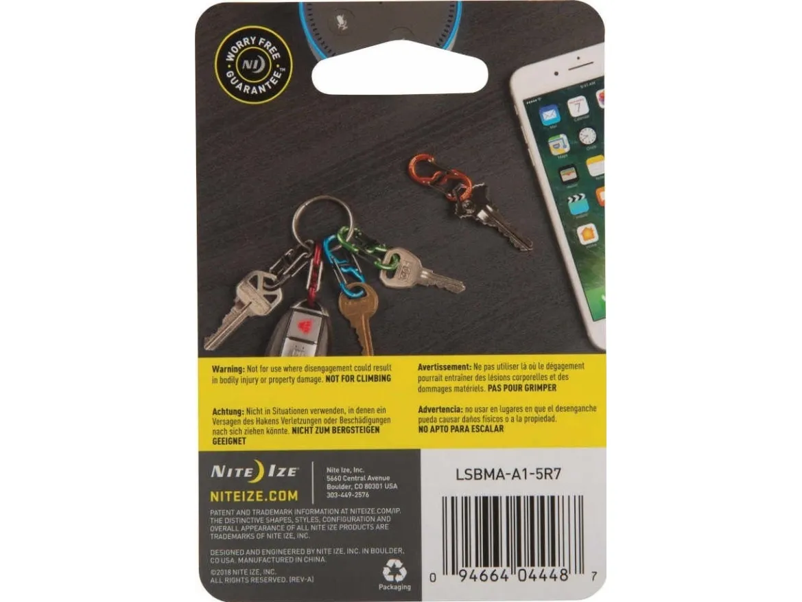 NiteIze karabinkesett Nite Ize S-Biner MicroLock Alum
