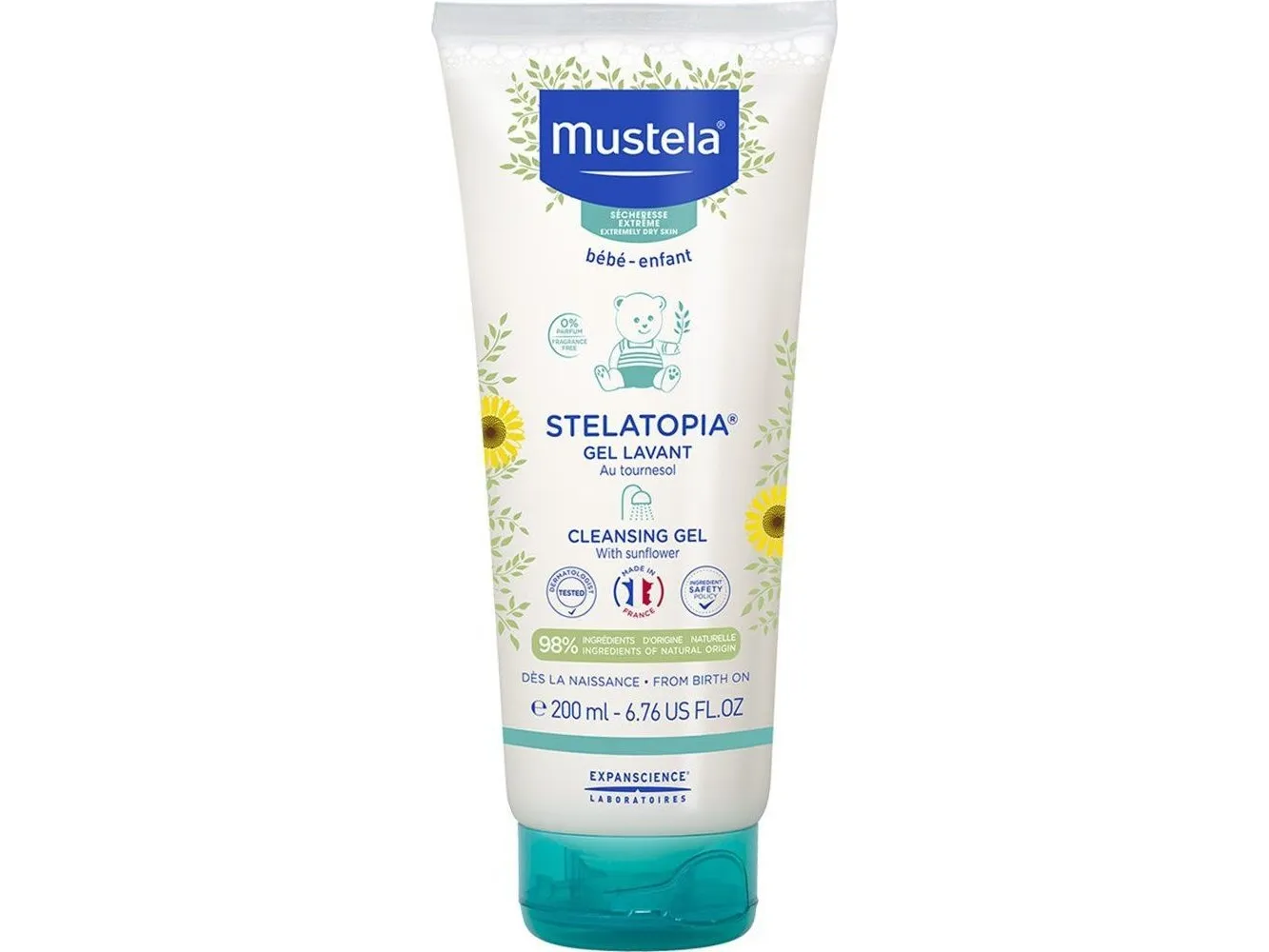 Mustela Stelatopia Cleansing Gel 200 Ml Unisex Baby Shower Gel