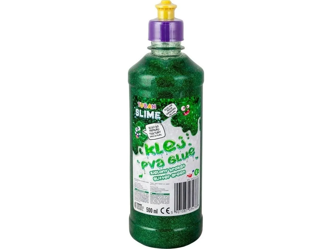 Tuban PVA-lim – glitrende grønn - 500 ml (TU3478)