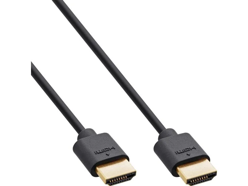 InLine 17933S, 0,3 m, HDMI Type A (Standard), HDMI Type A (Standard), 3D, 48 Gbit/sek., Sort
