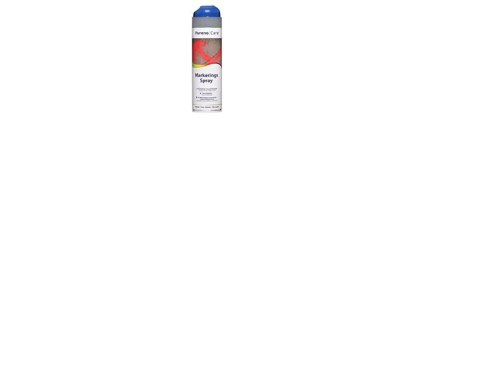 Pureno Marking Spray Blue 500ml 360 grader Metall Tre Betong Murverk