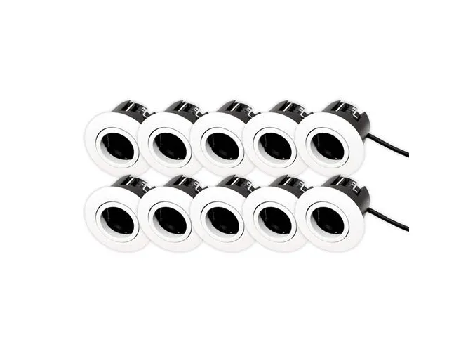 Luna Quick install 2.0 10-pack ISO GU10 Mat Hvid Indendørs/udendørs IP44
