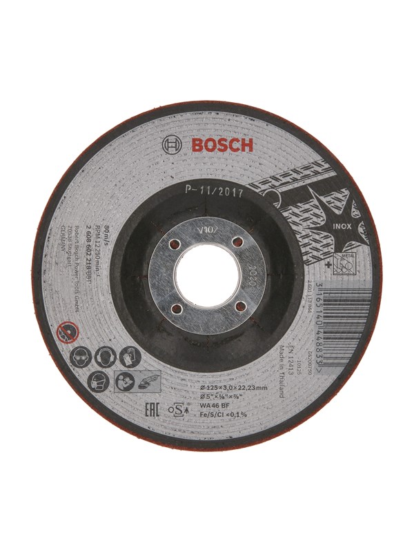 Bosch Halvfleksibel slipeskive WA 46 BF, 125 mm, 3,0 mm