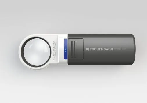 Eschenbach 151112, Batteri, AA, Håndholdt forstørrelsesglass, Sort, Hvit