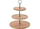 Excellent Houseware bambusfat 3-etasjes 35 cm