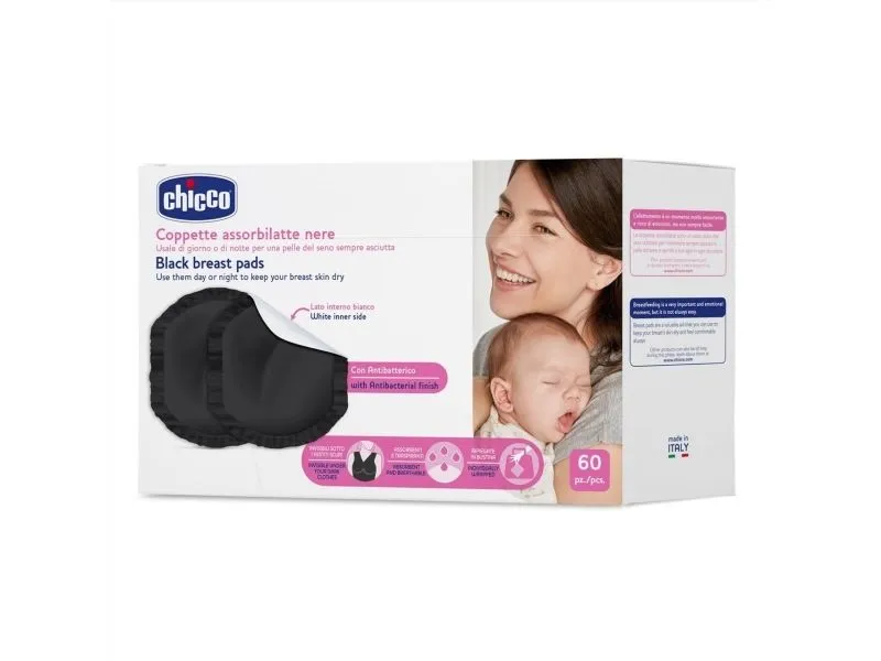 Chicco 00061773900000, Tetningsskive, Sort, Stoff, Italia, Boks
