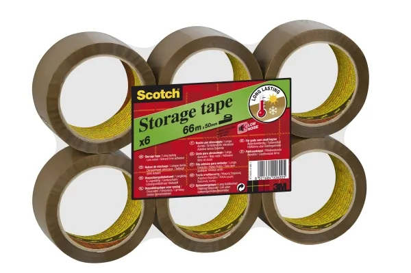 3M S5066B6 S5066B6 Pakkebånd Lysebrown (L x B) 66 m x 50 mm 1 stk.
