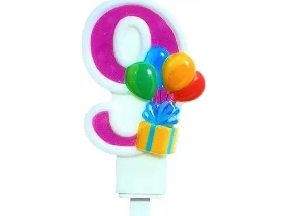 MK TRADE sifferlys 9 med ballonger