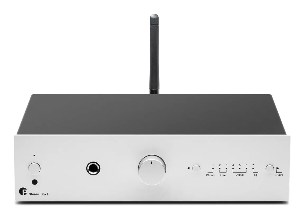 Pro-Ject STEREO BOX E - Minimalistisk integrert forsterker - sidabrinė