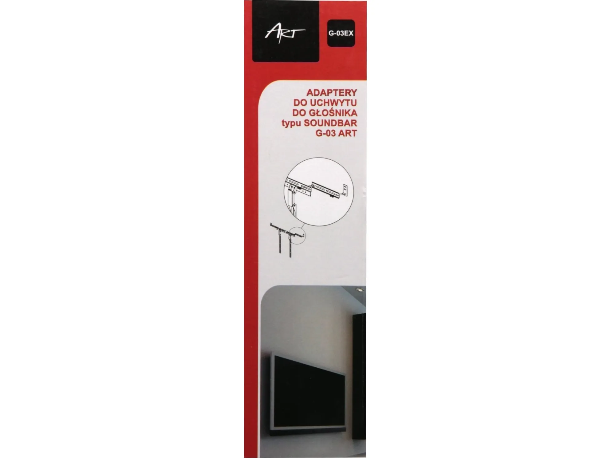 Art adapter til soundbar-feste av type SOUNDBAR G-03 EX extention kit