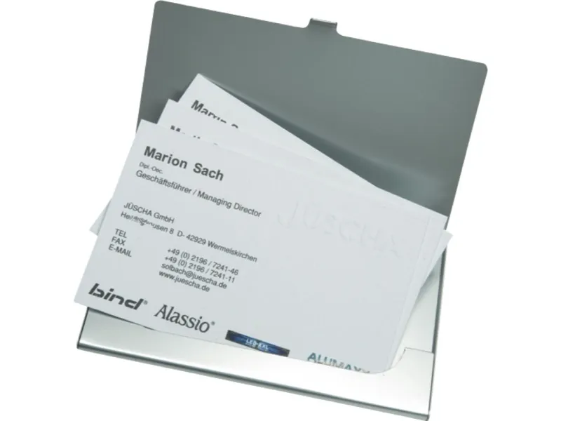 Jüscha 0334, Aluminium, Sølv, 10 kort, 95 mm, 60 mm, 5 mm
