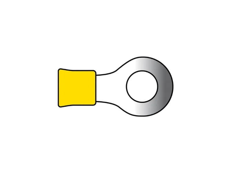 Kabelsko gul ring 5,3 mm 2,5-6 mm2 10 stk