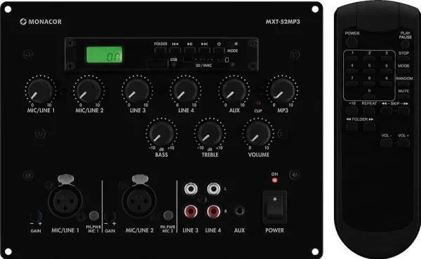 MXT-52MP3 mikser med innebygd MP3-spiller
